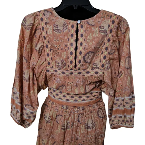 Cleobella Magdalena Bohemian Jumpsuit--Size Large - Picture 4 of 13